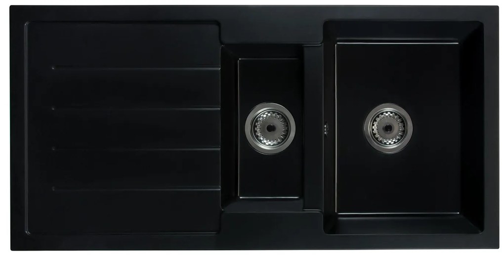 Kuchynský drez Yuxur (čierna) (s 2 otvormi pre batériu) (L). Vlastná spoľahlivá doprava až k Vám domov. 1066342