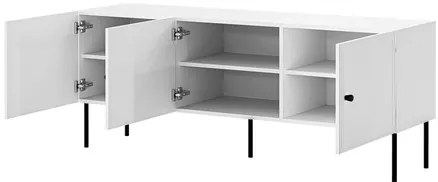 TV Stolík/Skrinka Bis 150 3D, Farby: čierna