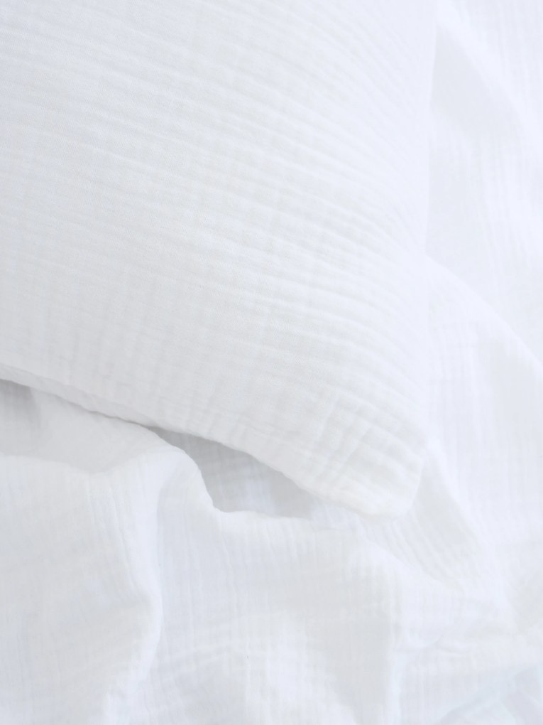 Mušelínové obliečky do postieľky - Alexia biela