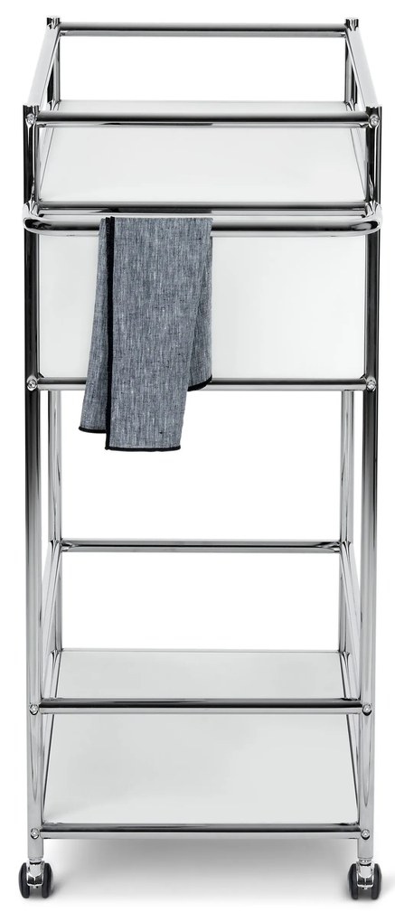 Kovový stolík »CN3« so zásuvkou