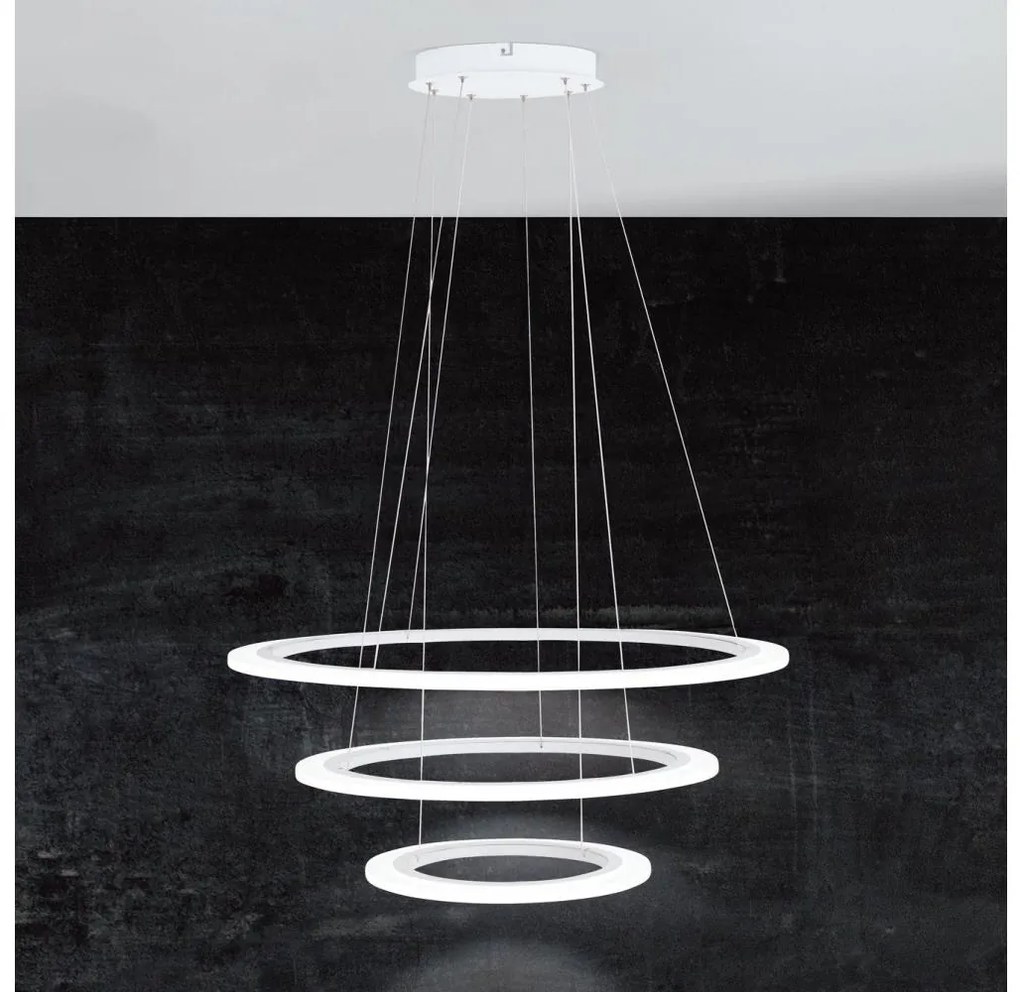 Eglo 39274-LED St. luster na lanku PENAFORTE 1xLED/45W/230V+1xLED/33W+1xLED/19,5W