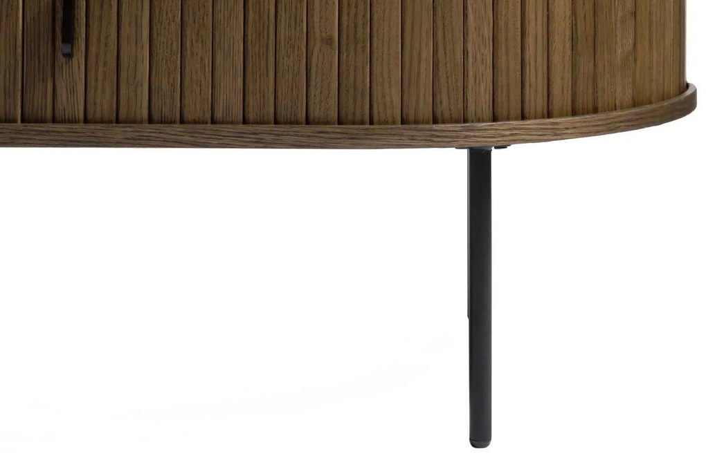 Dizajnový konferenčný stolík Vasiliy 120 cm dymový dub