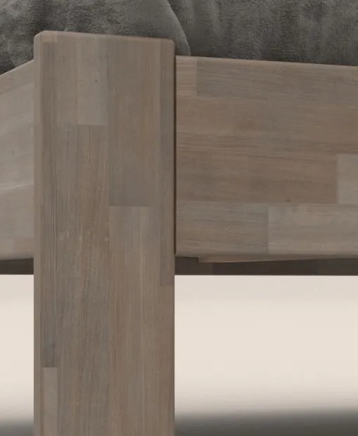 Manželská posteľ Tema 180x200 cm, šedý buk