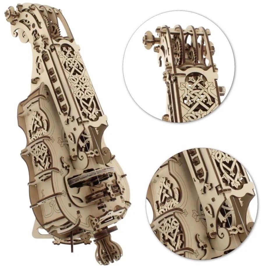 Ugears 3D Puzzle Kontrabas 292 ks