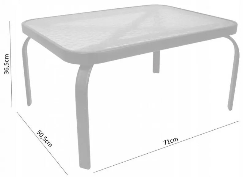 Set záhradného nábytku Gota čierny