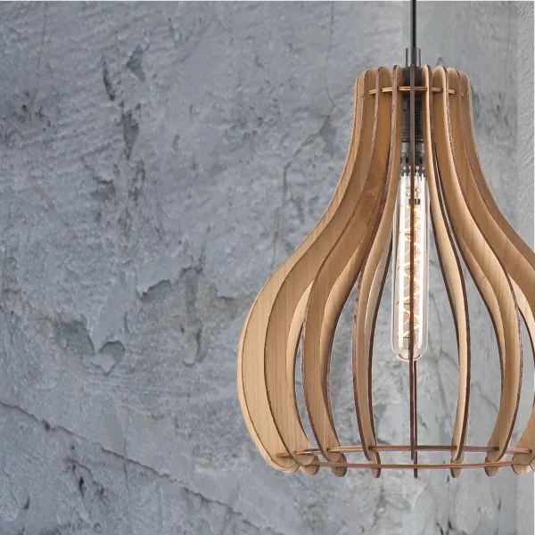 Luster na lanku TUCCI 1xE27/60W/230V pr. 29 cm dub