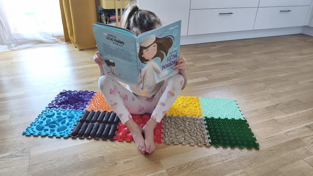 OrtoNature Masážne ortopedické podložky súprava 9 ks - Dúhová melódia