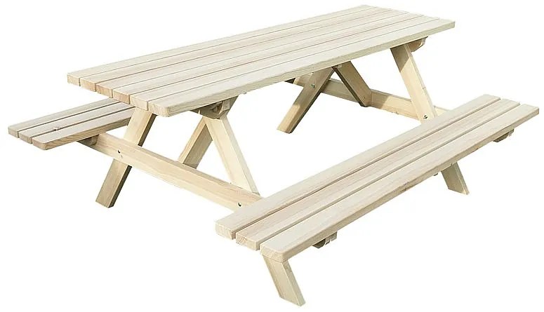 Deokork Masívny drevený pivný set z borovice 160 cm hrúbka 28 mm