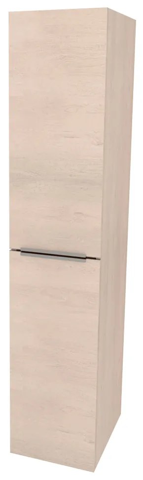 Mereo Mailo, kúpeľňová skrinka vysoká 170 cm, chróm madlo, Multidecor, Dub Patinovaný, MER-CN594LPDUP1