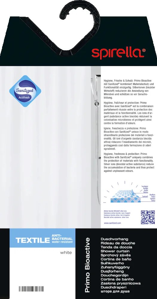 Sprchový záves 180x200 cm Primo – Spirella