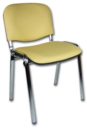 Konferenčná stolička ISO eko-koža CHROM Sivá D22 EKO