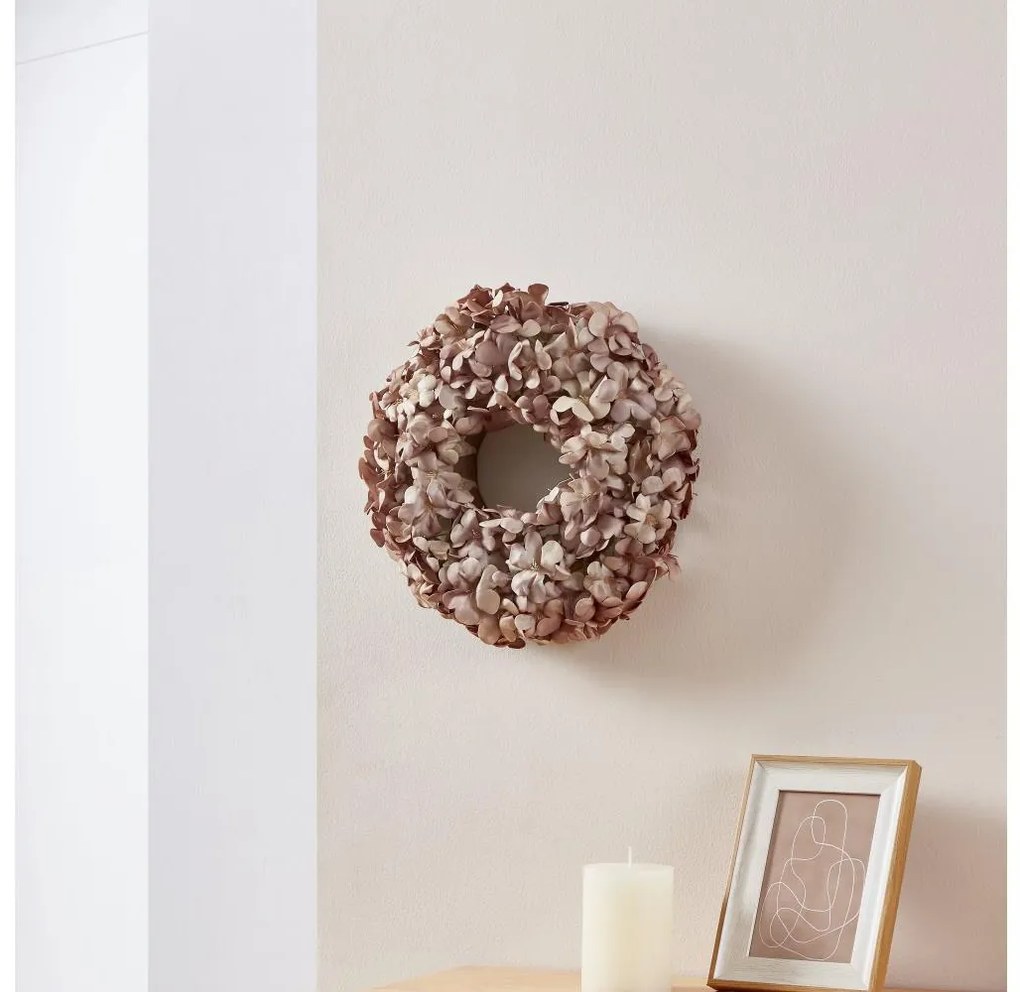 Eglo 428208 - Umelý kvetinový veniec SOLVANG pr. 35 cm ružová