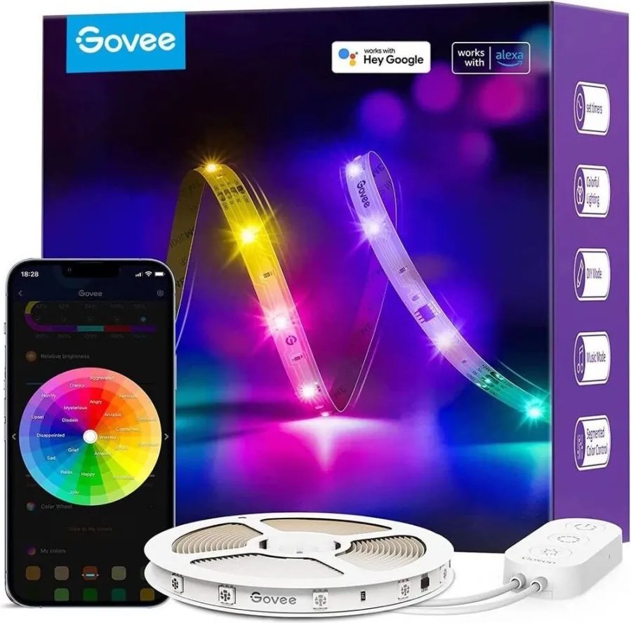 Govee - Wi-Fi RGBIC PRO Smart LED pásik 10m
