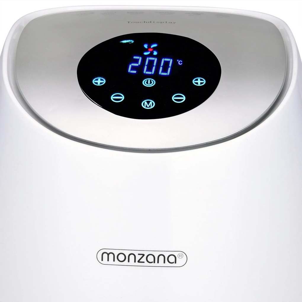 InternetovaZahrada Teplovzdušná fritéza FRYER 1 white – 9 v 1 s dotykovým displejom 1485 W 3,6 l