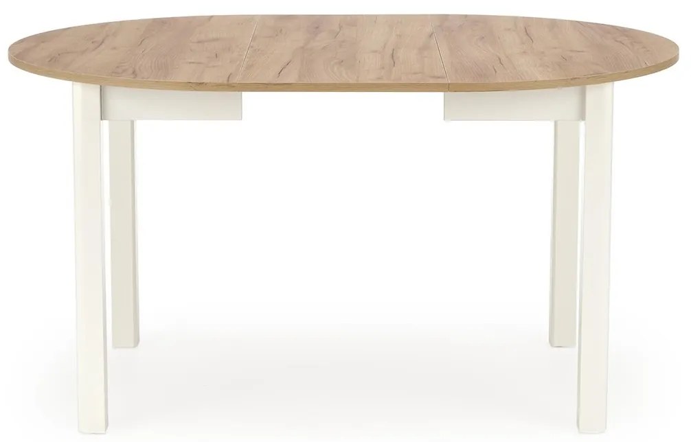 Jídelní rozkládací stůl RINGO 102/142 cm dub craft zlatý/bílý