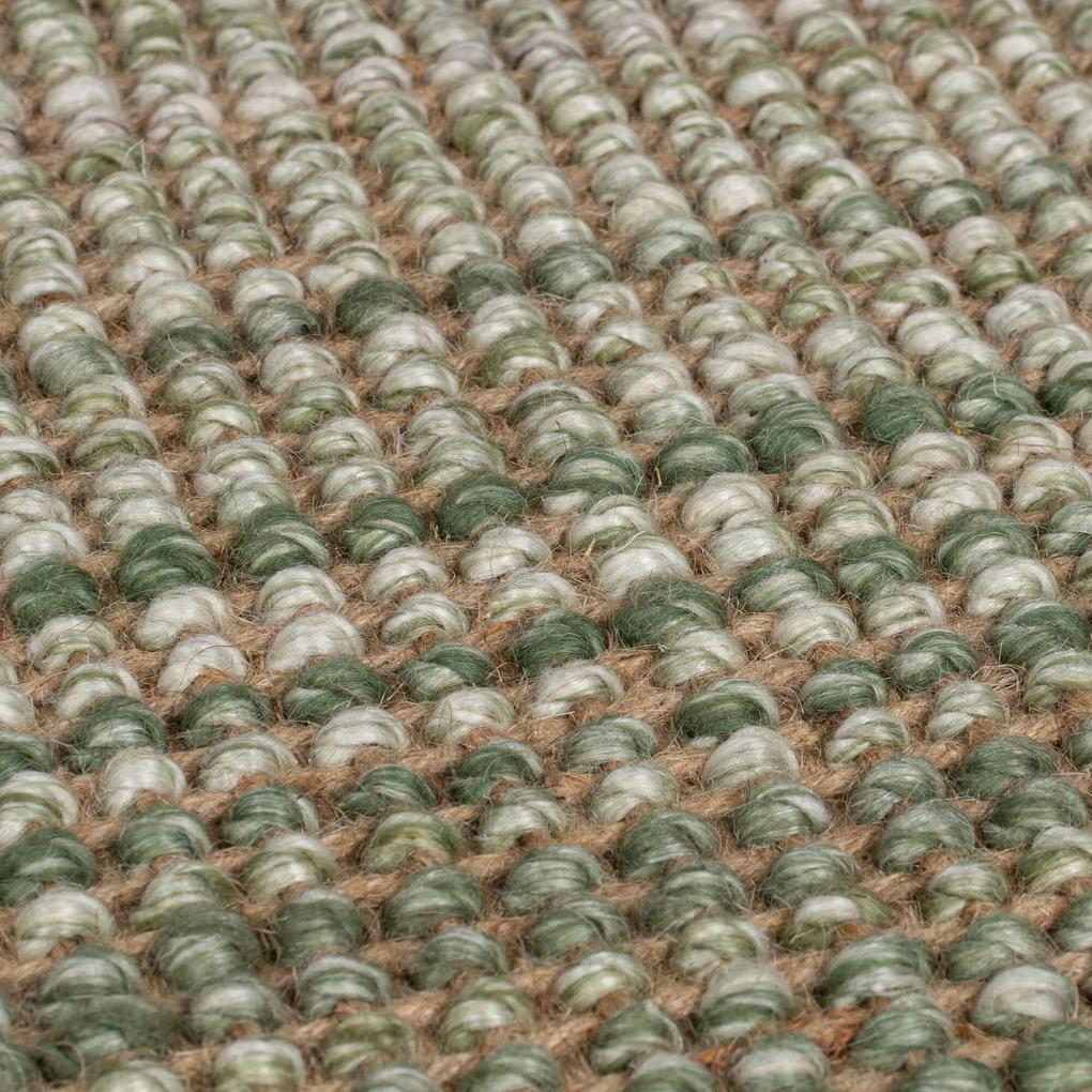 Flair Rugs koberce Kusový koberec Mottle Jute Ombre Green - 160x230 cm