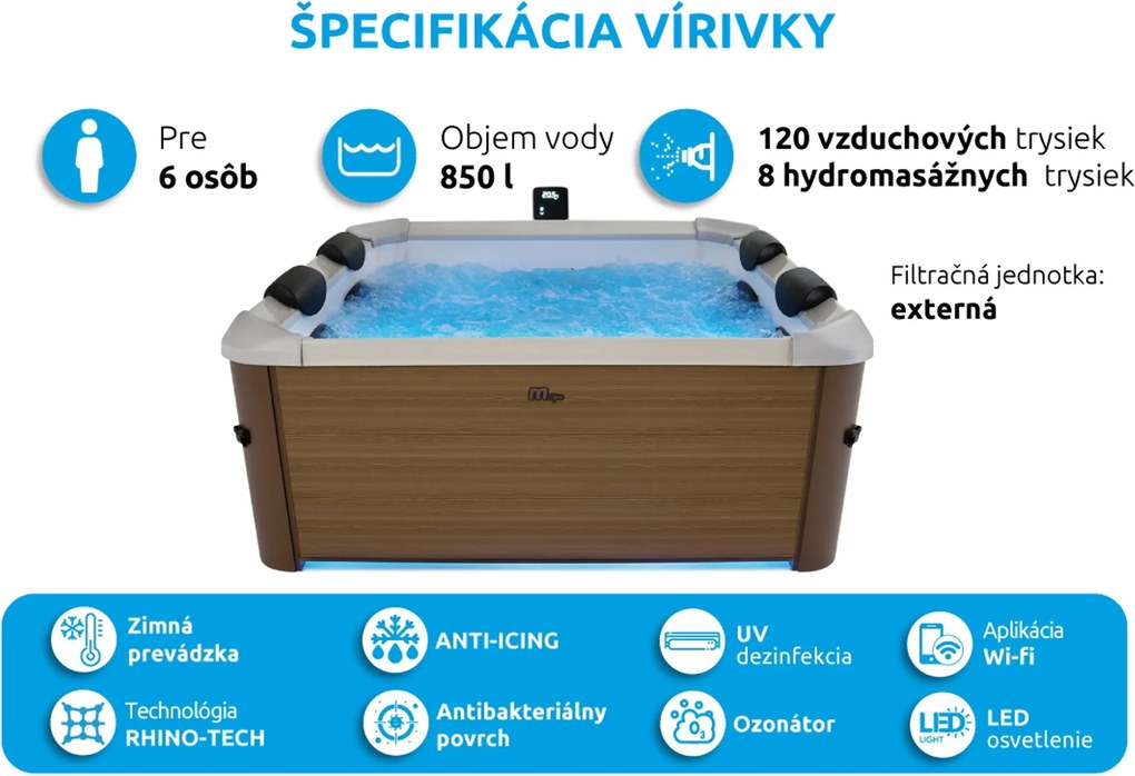 Mspa | Vírivý bazén MSPA Oslo Amber F-AM063W | 11400311