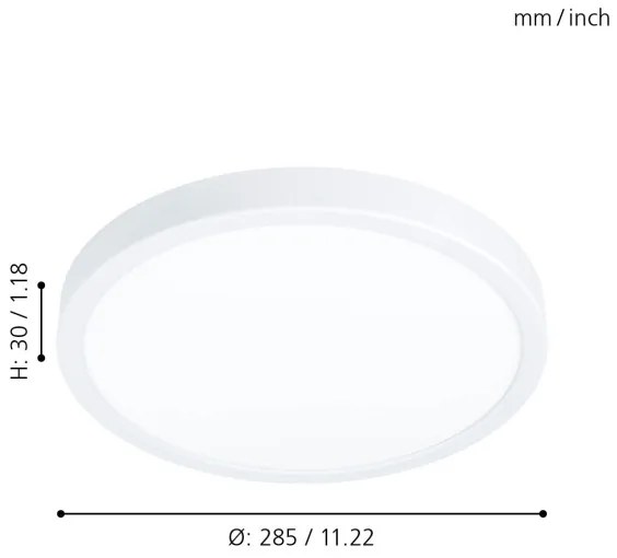 Eglo 99217 - LED stropné svietidlo FUEVA 5 LED/20W/230V