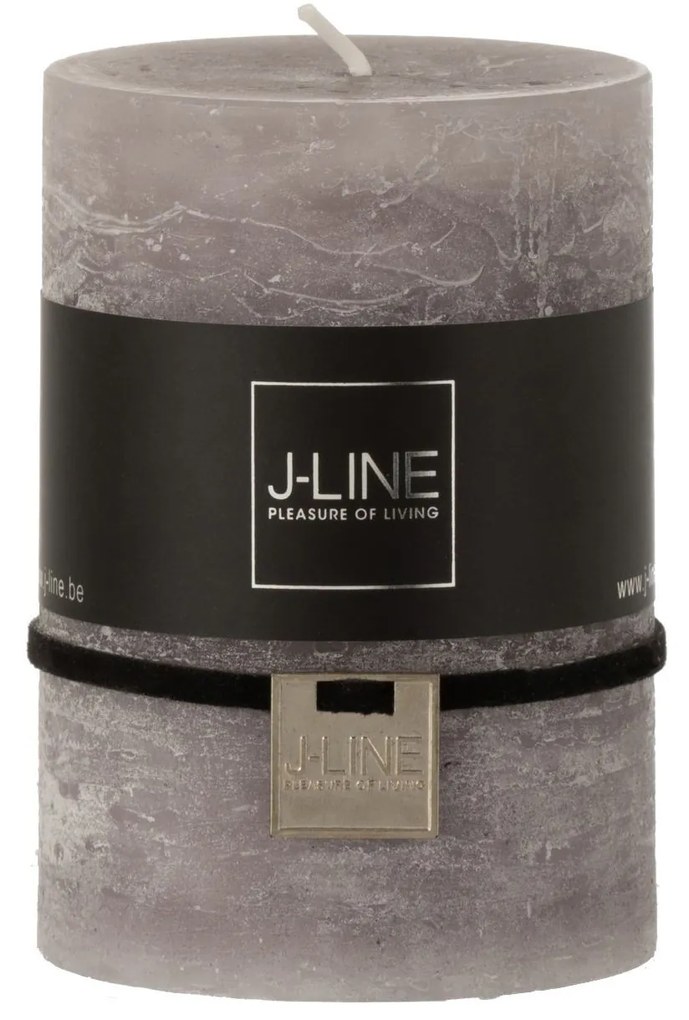 Šedá svíčka Dark Grey válec M - Ø 7*10 cm/48h