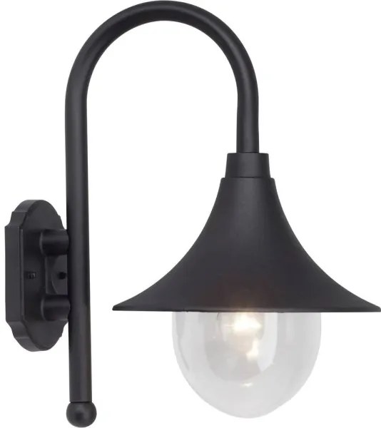 Brilliant - Vonkajšia nástenná lampa BERNA 1xE27/60W/230V IP44 čierna