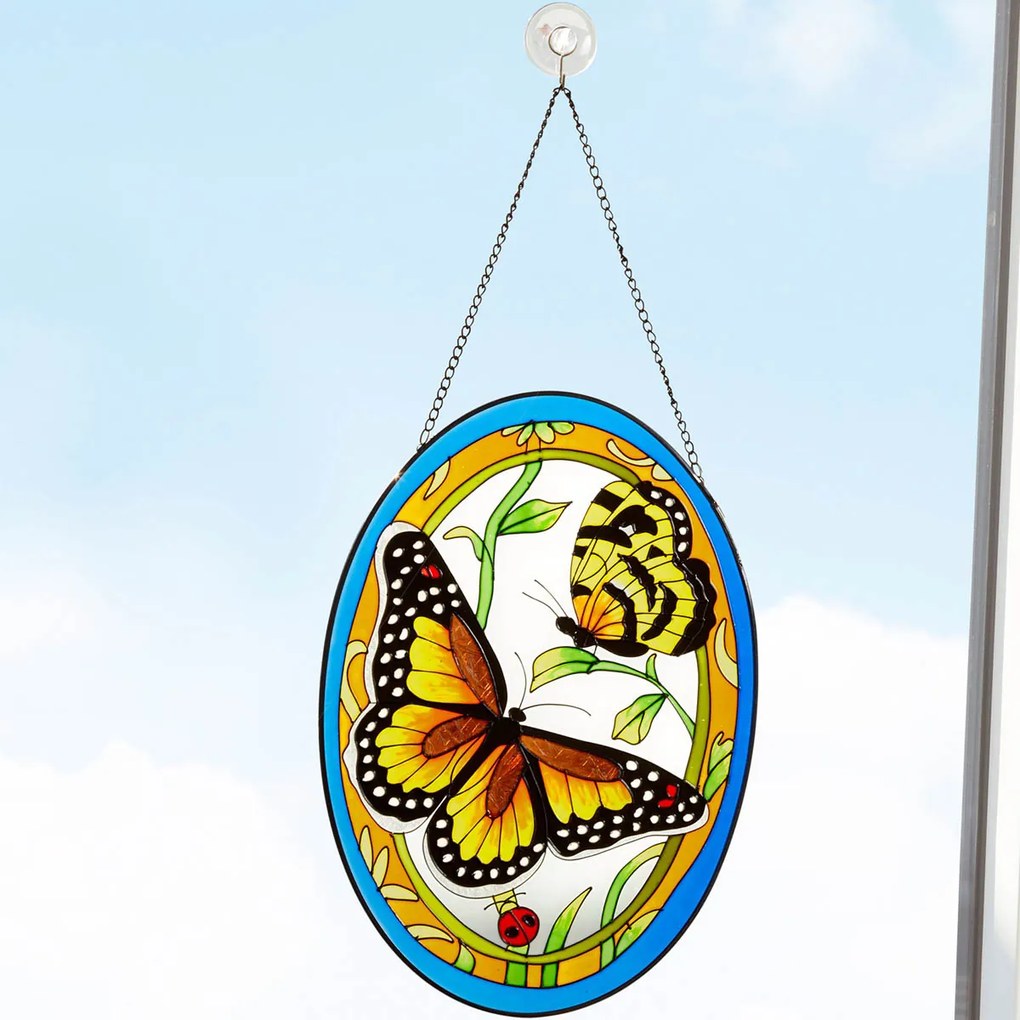 Die moderne Hausfrau Skleněný obraz Motýl
