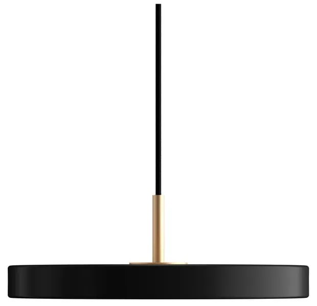 Čierne LED závesné svietidlo s kovovým tienidlom ø 31 cm Asteria Mini – UMAGE