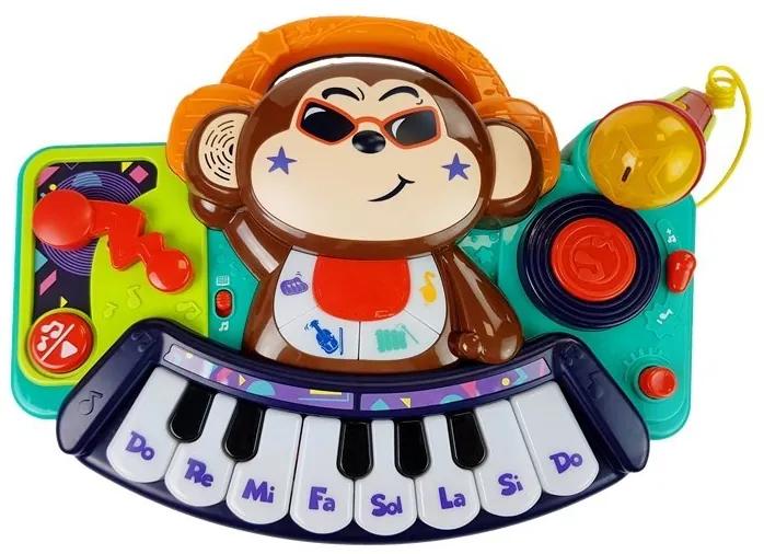 LEAN TOYS Interaktívne piano DJ Monkey
