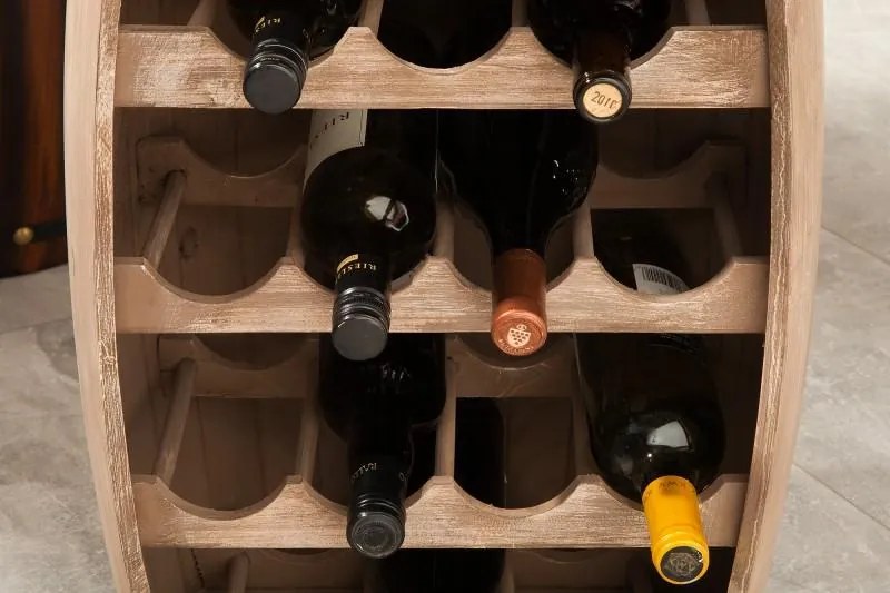 Invicta Interior - Elegantný stojan na víno BODEGA 60 cm, borovica, prírodný