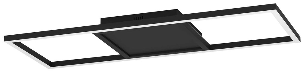 EGLO Inteligentné dizajnové stropné LED svetlo CALAGRANO, 21W, teplá biela-studená biela, RGB, čierne