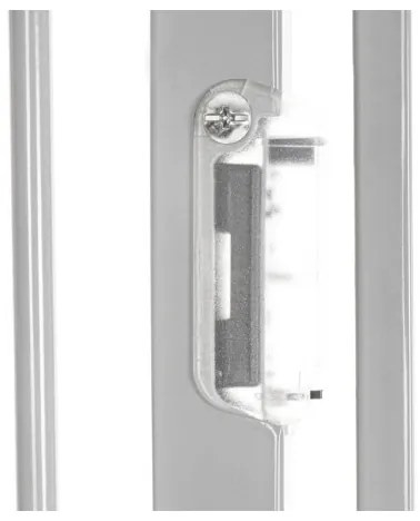 Lionelo - Bezpečnostná zábrana TRUUS SLIM LED 1xAAA sivá