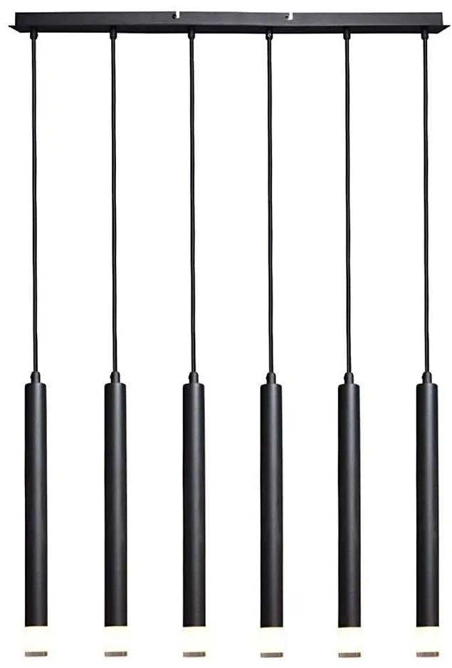 Rabalux 72362 - Luster na lanku RAMIRA 6xG9/5W/230V čierna