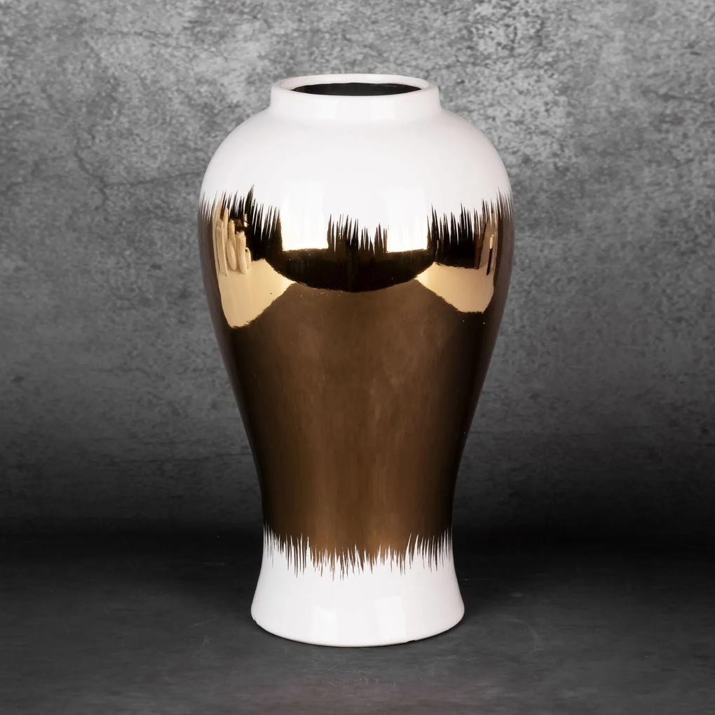 Dekoratívna váza TALA 21x 34 cm biela
