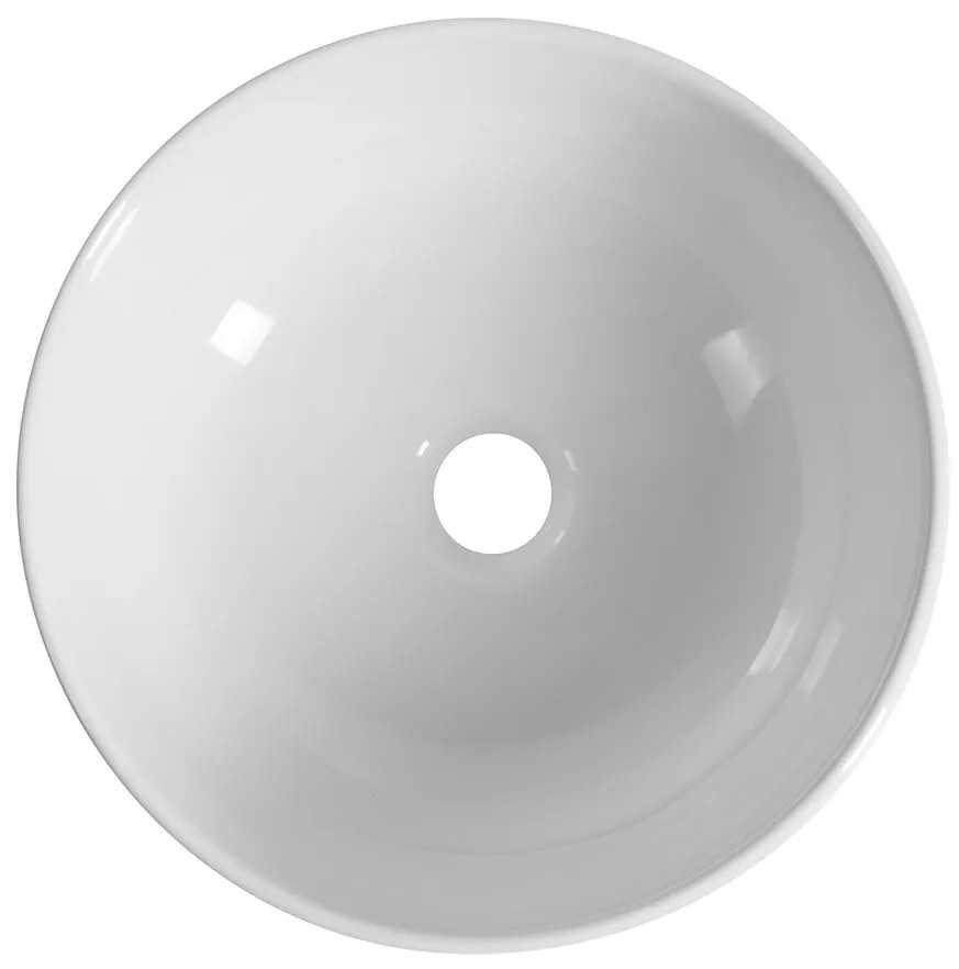 Sapho Sapho, EMMI keramické umývadlo na dosku, priemer 33cm, biela, TU0077