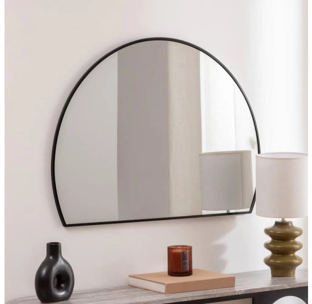 Atmosphera - Nástenné zrkadlo ALICE 65x90 cm čierna