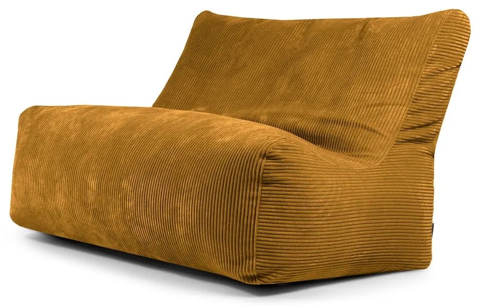 Menčestrový sedací vak v horčicovej farbe Sofa Seat Lounge – SLOWDOWN
