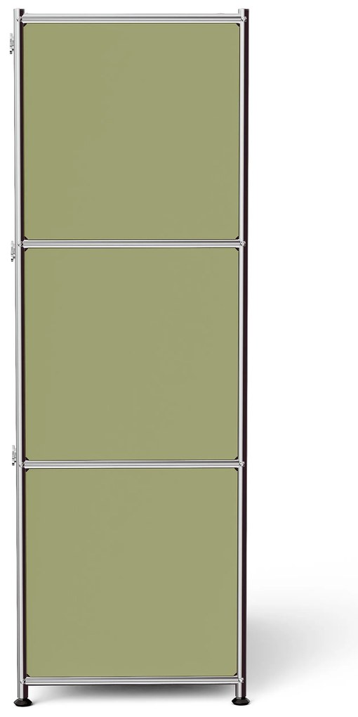 Kovová komoda »CN3« s 3 výklopnými priečinkami, pistáciová