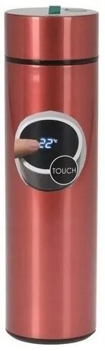 EH Nehrdz. termoska s teplomerom Temp 450 ml, červená