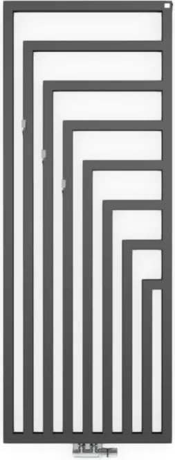 Terma Angus V 1300x440 vodný radiátor Metallic Black ZX