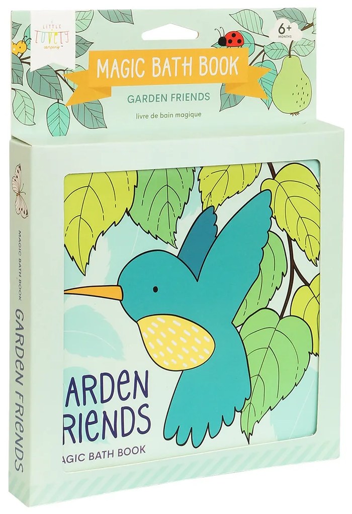A Little Lovely Company - kúzelná knižka do vody - zvieratká zo záhrady