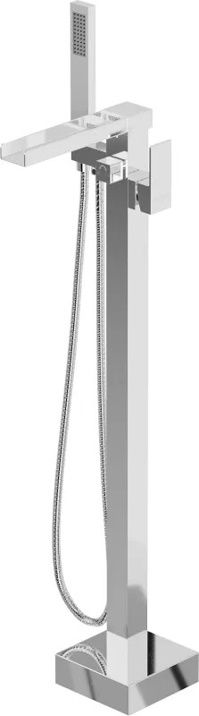 Mexen Algar samostatne stojaca batéria vaňová, chróm - 75733-00