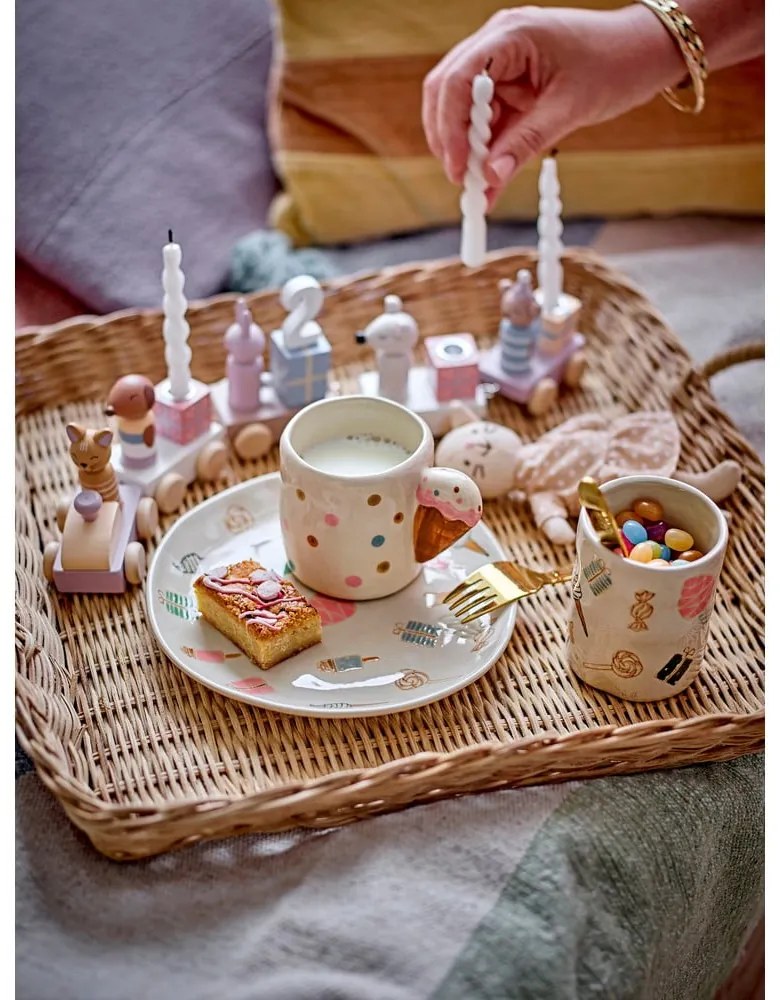 Béžový keramický detský hrnček 255 ml Creamy – Bloomingville Mini