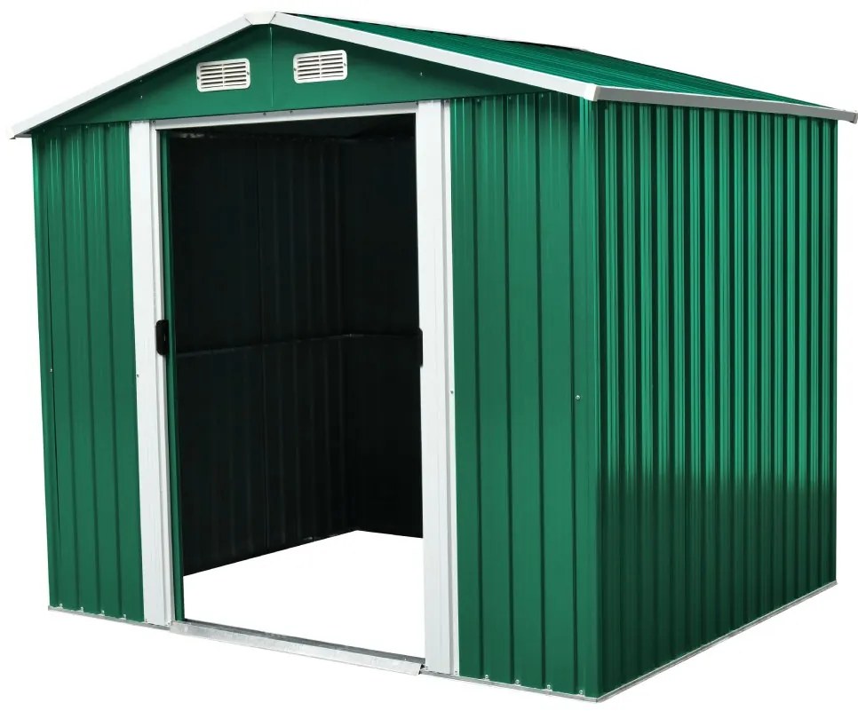 Záhradný domček BestBerg ZDB-4Z / 4,1 m² / 236 x 174 x 206 cm / zelený