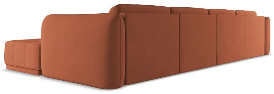 Oranžová rohová pohovka Hoku – Makamii