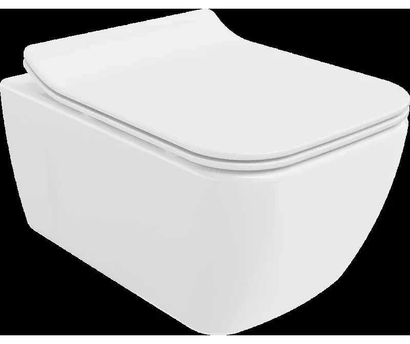 Mexen Margo WC misa Rimless s pomaly padajúcim sedátkom, duroplast, biela - 30420800