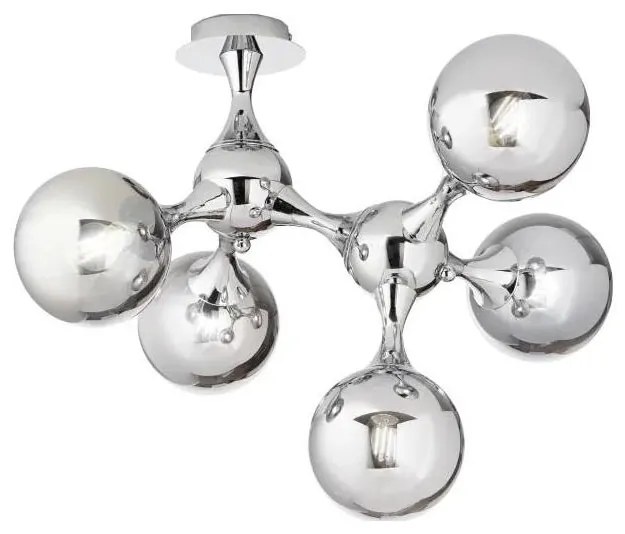 Ideal Lux - Prisadený luster NODI 5xE14/28W/230V lesklý chróm