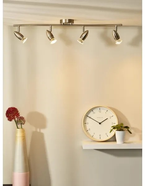 Lucide 13955/20/12 - LED bodové svietidlo CARO-LED 4xGU10/5W/230V chróm