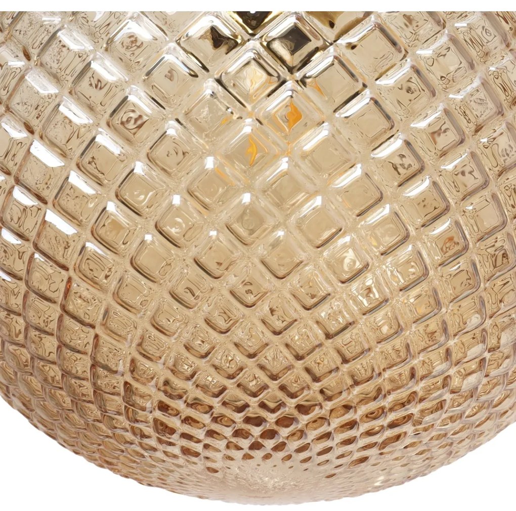 Závesne svietidlo Cannes, 1x medové sklenené tienidlo (fi 20 cm), G