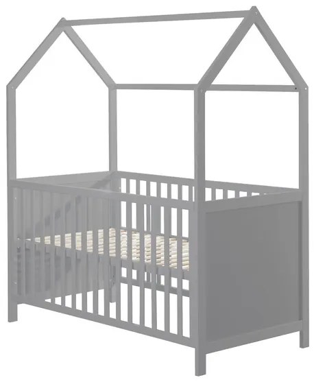 roba Detská postieľka 70 x 140 (hnedosivá, 70x140) (100340822)