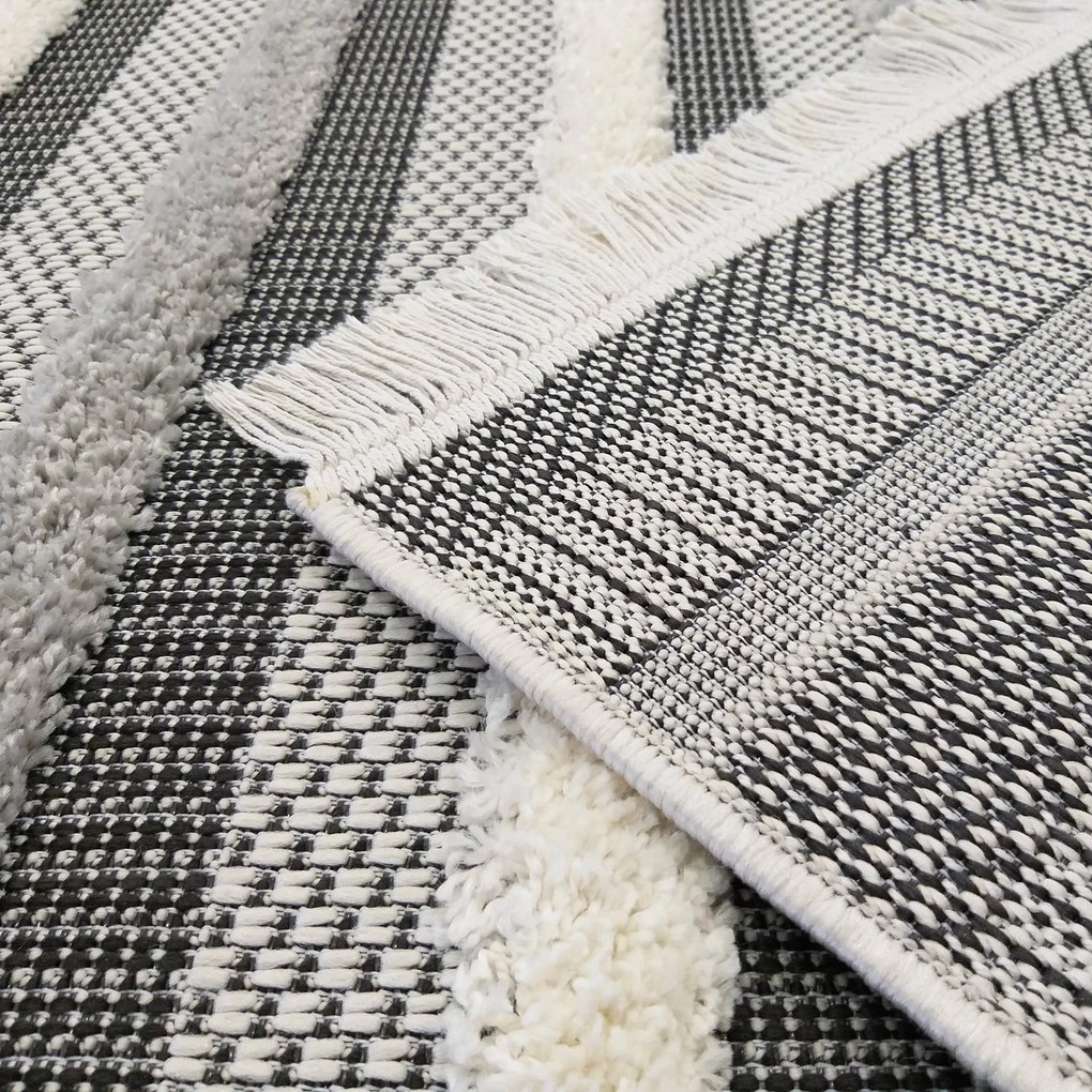 DY DELI 03 ŠEDÝ koberec Rozmer: 160x230 cm