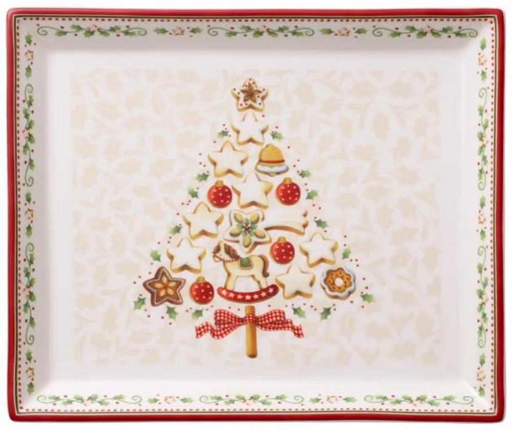 Winter Bakery Delight Podnos na tortu / vianočku 39 x 26,5 cm, Villeroy & Boch